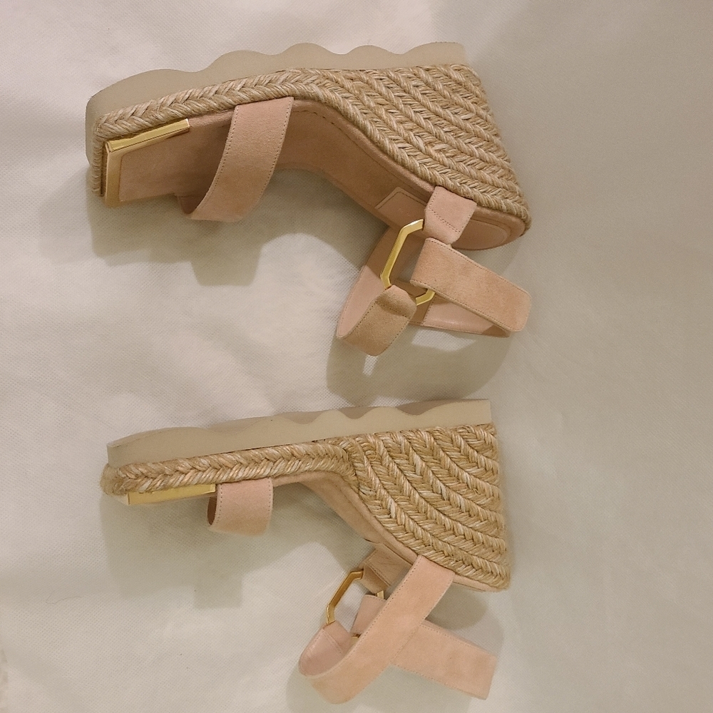 Good American Women's Espadrille Wedge Sandals Sz 8. Cute shoes! - Picture 3 of 8